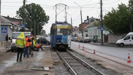 У Житомирі завершили заміну трамвайного полотна на вулиці Бориса Тена — рух відновлять 17 травня